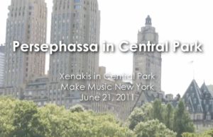 Persephassa on Central Park Lake MMNY 2010